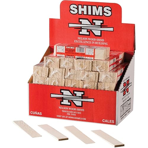 Miniatura 10 de Nelson Wood Shims - Paquete de cuñas de madera de 8 pulgadas, madera natural de alto rendimiento, 100% secado al horno - Paquete de 2 (24 cuñas en