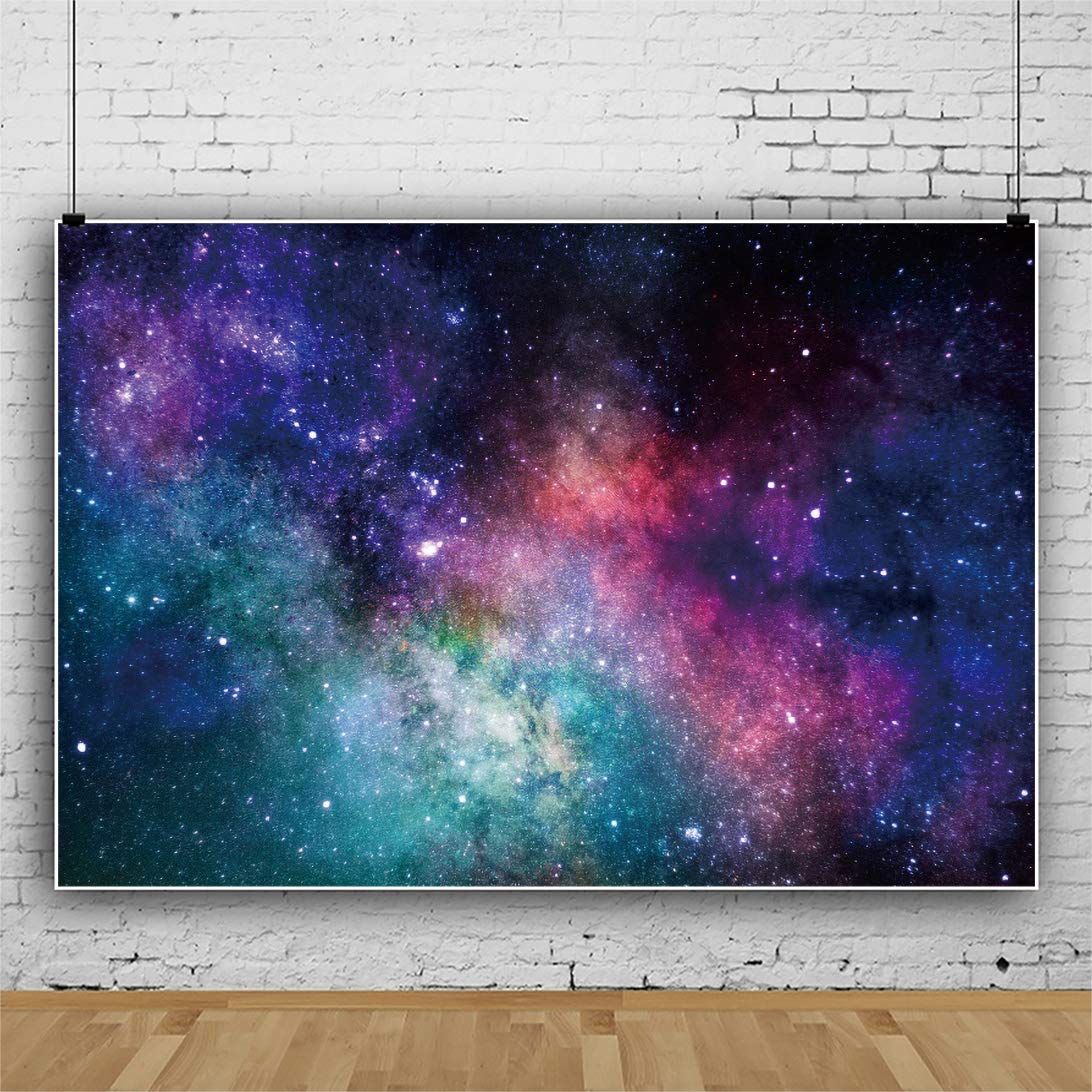 Renaiss Sfondo Cielo Stellato 2.2x1.5m Per Foto Di Spazio, Universo E Compleanno Bambini