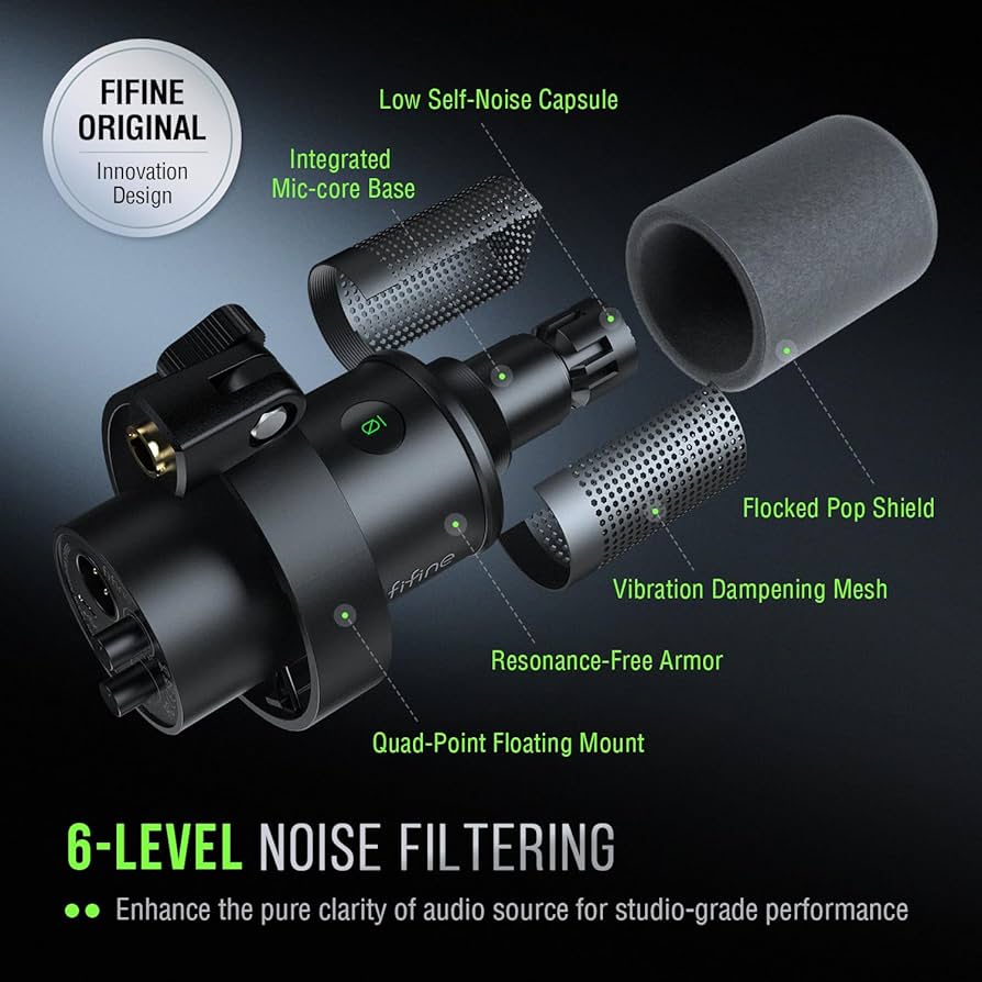 Amazon.co.jp: FIFINE K688 ポッドキャストマイクキット USB/XLR