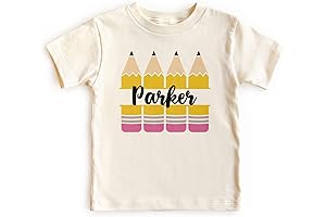 Pencil Monogram Shirts For Boys - Custom Name Back To School Pre K Shirt Boy