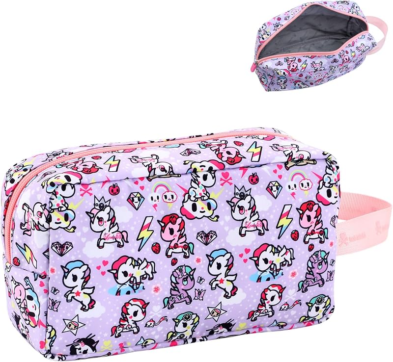 Necessaire tokidoki Unicorno Dream-B para Maquiagem e Viagem com Divisórias e Zíper