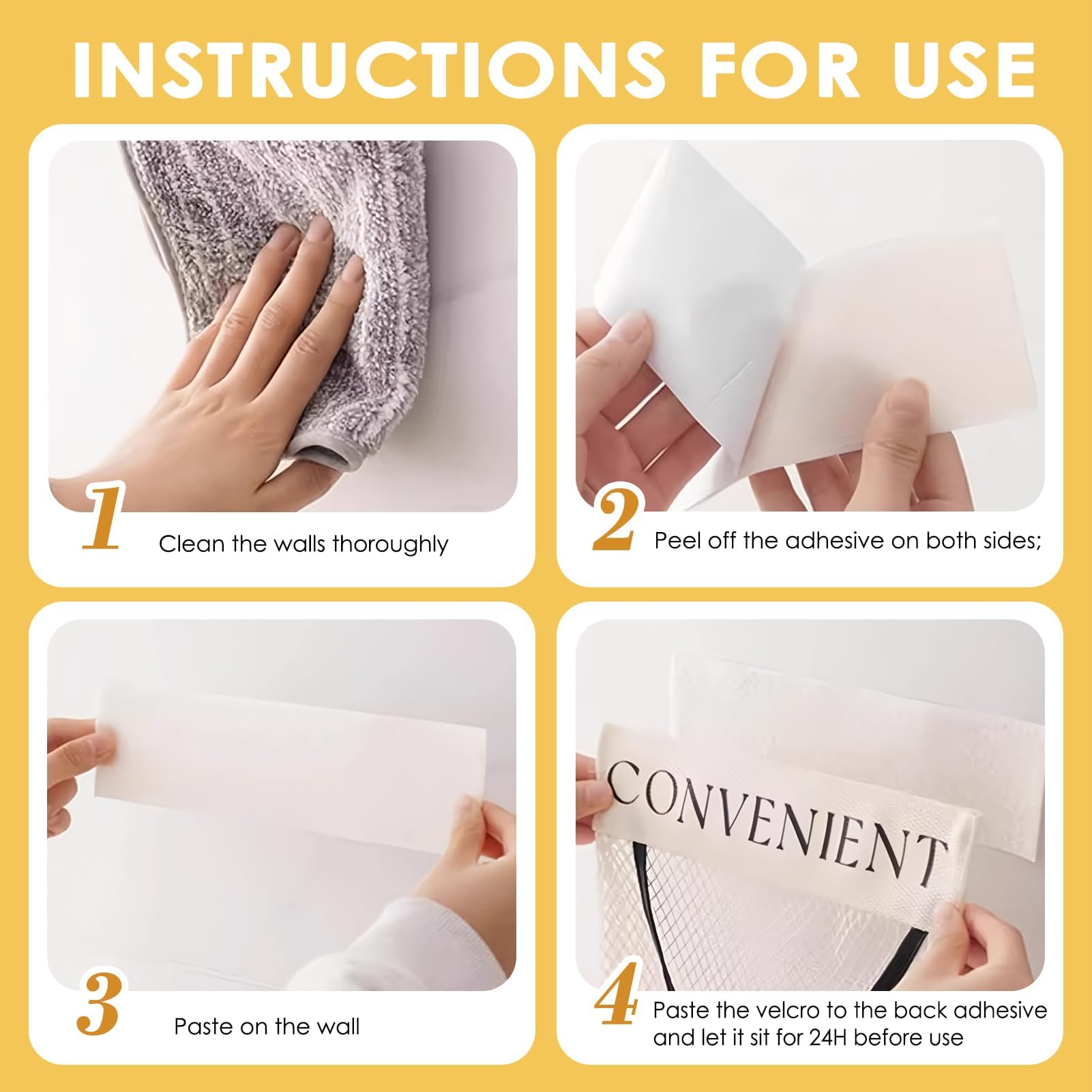 Amenagement Interieur Placard, 2 Pièces Adhésive Rangement Placard Cuisine, Sacs De Rangement Suspendus, Poche En Filet Respirant, Pour Placard, Pour Placard, Salle De Bain, Cuisine