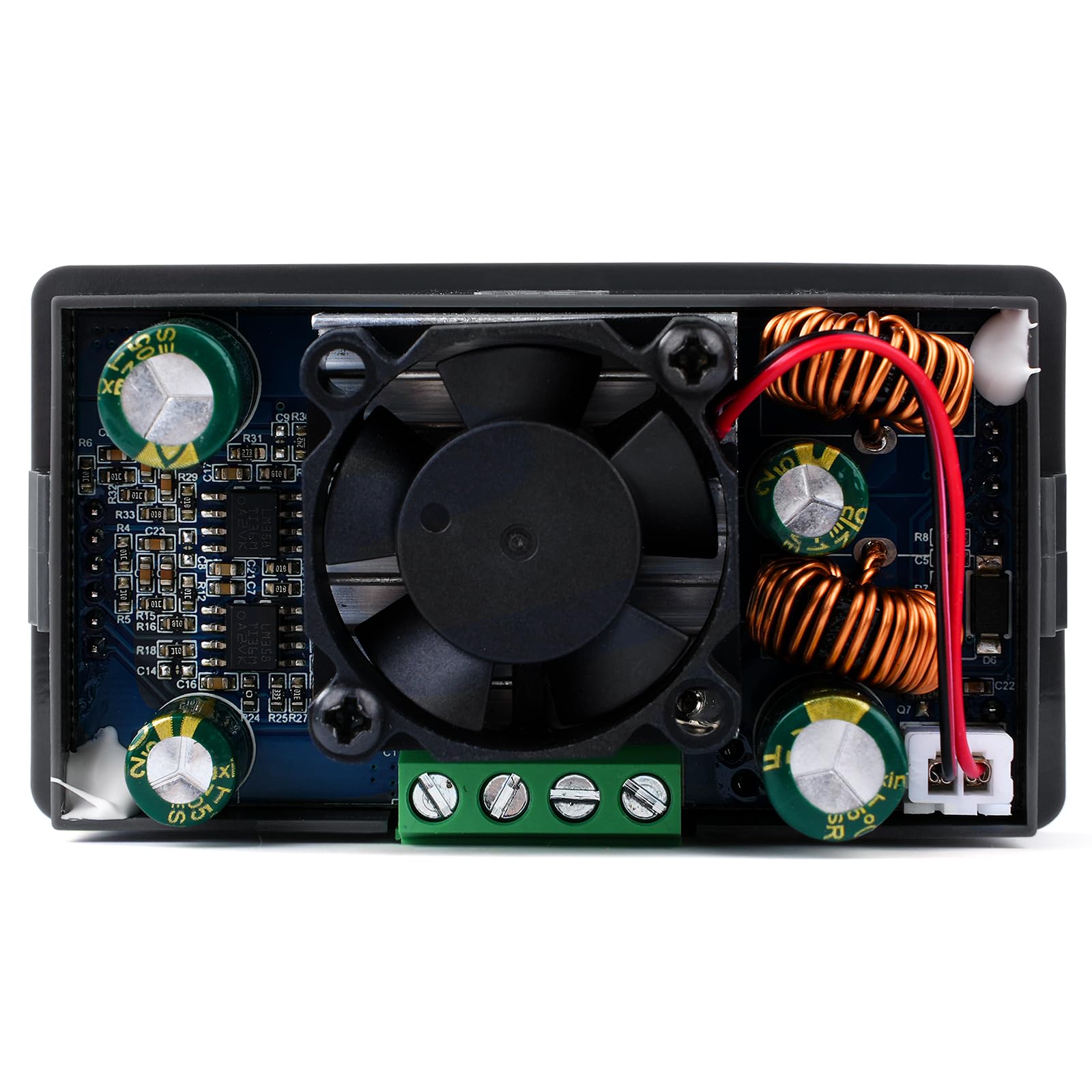 DEWIN Aufwärtswandler, DC 6-36 V auf 0,6-36 V 80 W 5 A Aufwärtswandler Abwärtswandler mit LCD-Anzeige