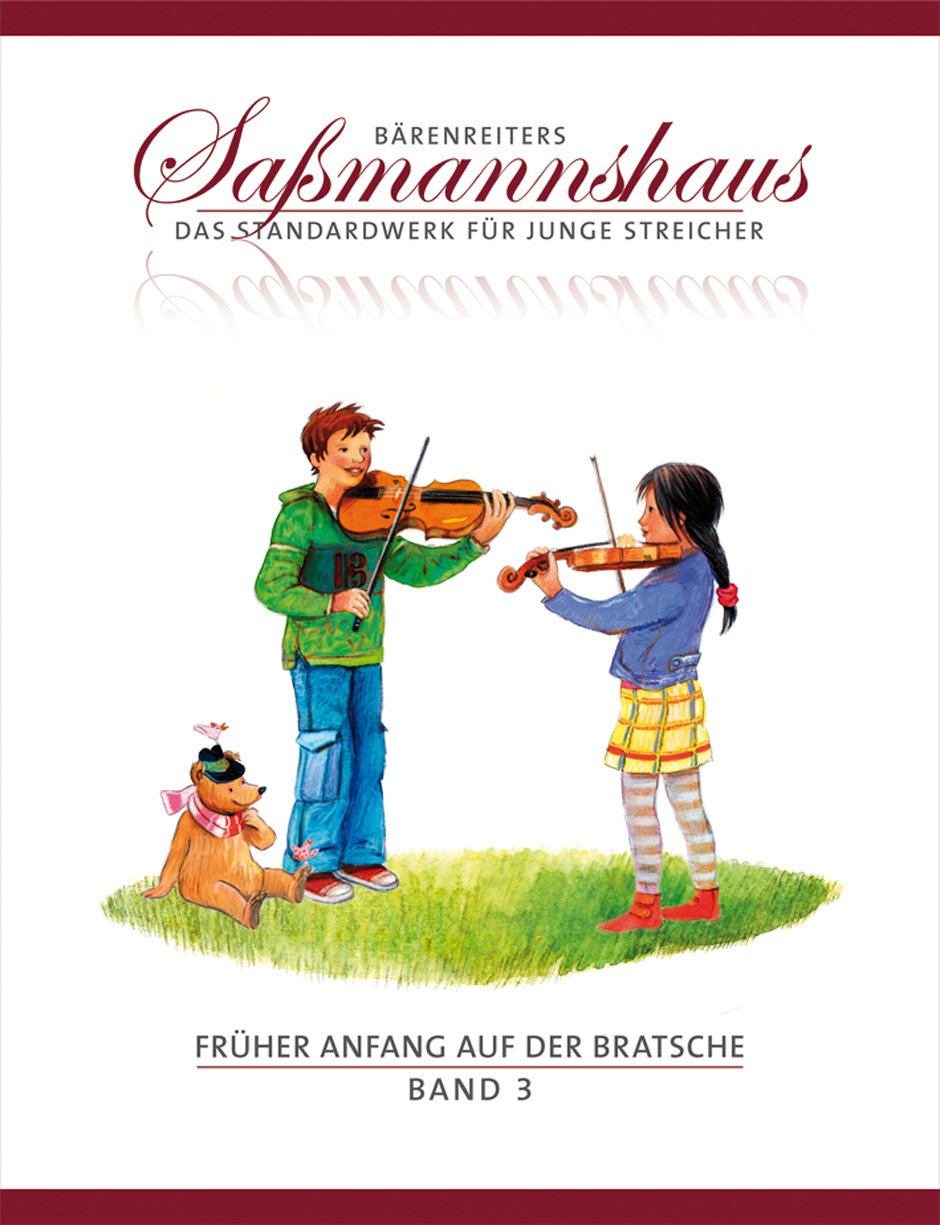 Früher Anfang auf der Bratsche Band 3 + 4 | Eine Bratschenschule für Kinder | Saßmannshaus | BA09683 + BA09684 | Bärenreiter Verlag | ISMN 9790006536375 + 9790006536382 | Soundman Kolophonium