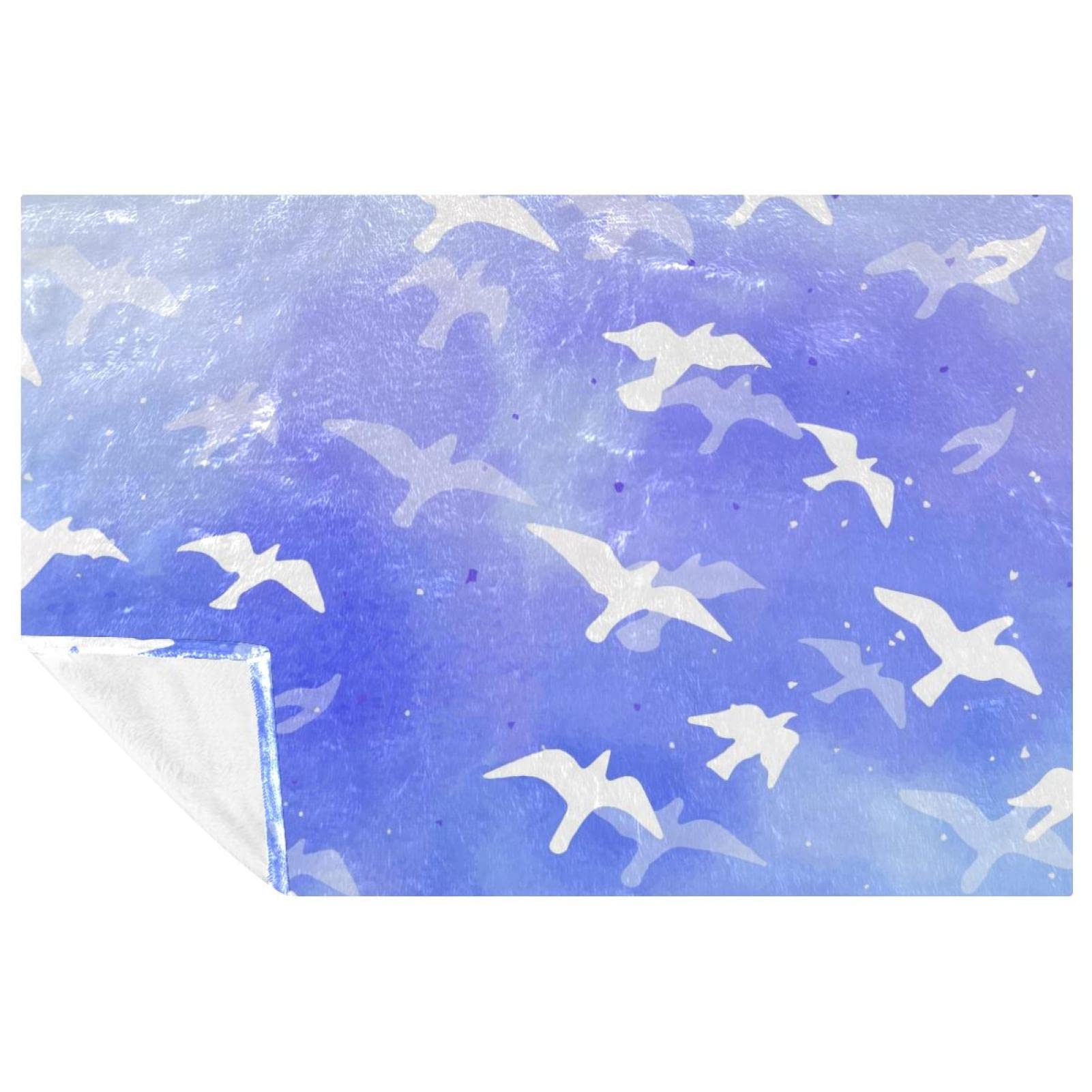 Couverture chaude oiseaux volants pour pique-nique et camping