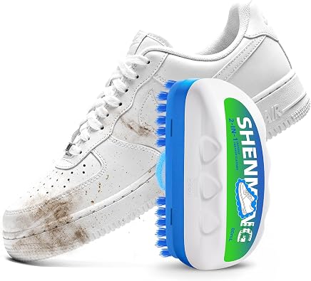 Shoe Cleaner, 2-in-1 White Shoe Cleaner with Brush, Water-free Foam Sneaker Cleaner Kit for Tennis, Leather, Canvas, Golf, PU, Sole