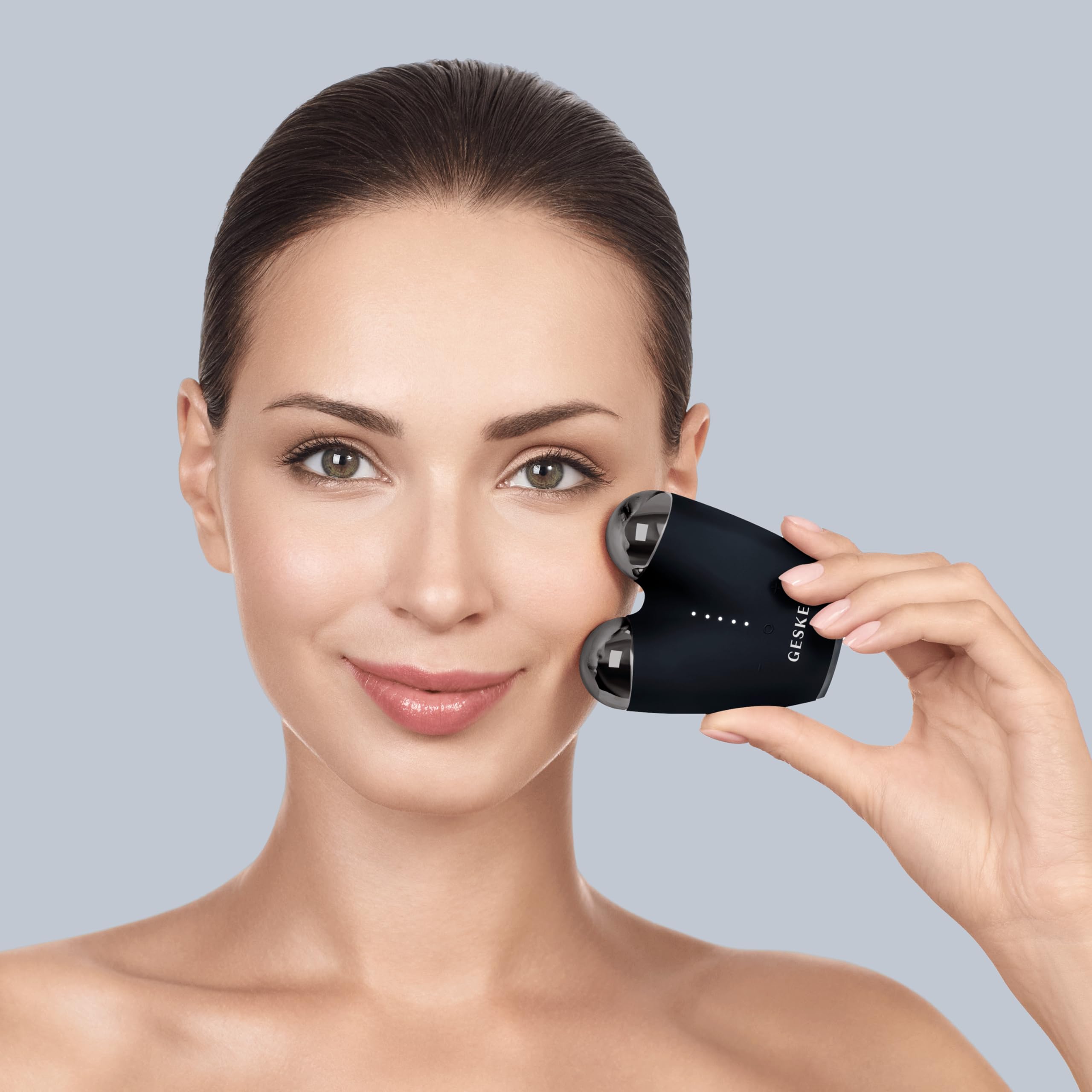 GESKE | Dispositivo lifting viso a microcorrente SmartAppGuided™ | 6 in 1 | Lifting facciale | Strumenti per la cura della pelle | Dispositivo anti-età | Microcorrente anti-rughe