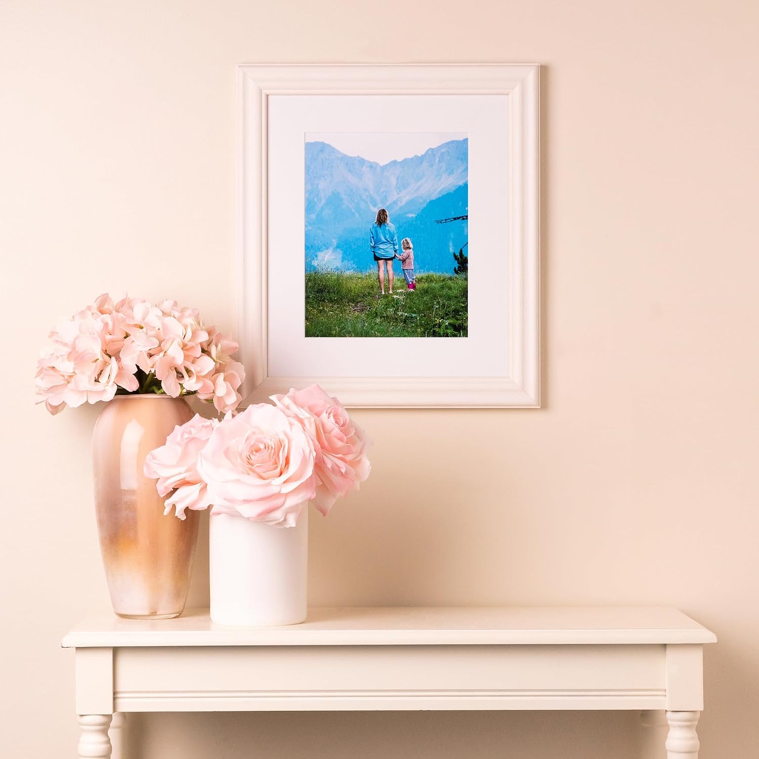 ArtToFrames 12x30 inch Off White Wash Barnwood Frame Wood Picture Frame, 2WOM0066-56673-YWHT-12x30