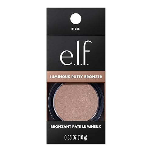 Miniatura 3 de e.l.f. Bronceador de masilla luminoso, bronceador ligero de masilla a polvo para un acabado radiante, brillante, altamente pigmentado, vegano y