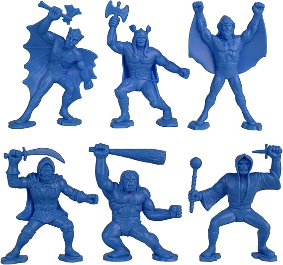 Tim Mee Toy TimMee Legendary Battle Fantasy Figures - 3 inch Blue vs Lime Green 24pc Set USA