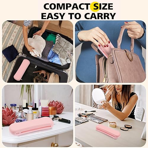 Miniatura 6 de Ruksifg Juego de soporte para brochas de maquillaje de viaje y soporte para esponja de maquillaje, bolsas de maquillaje de viaje para brochas y