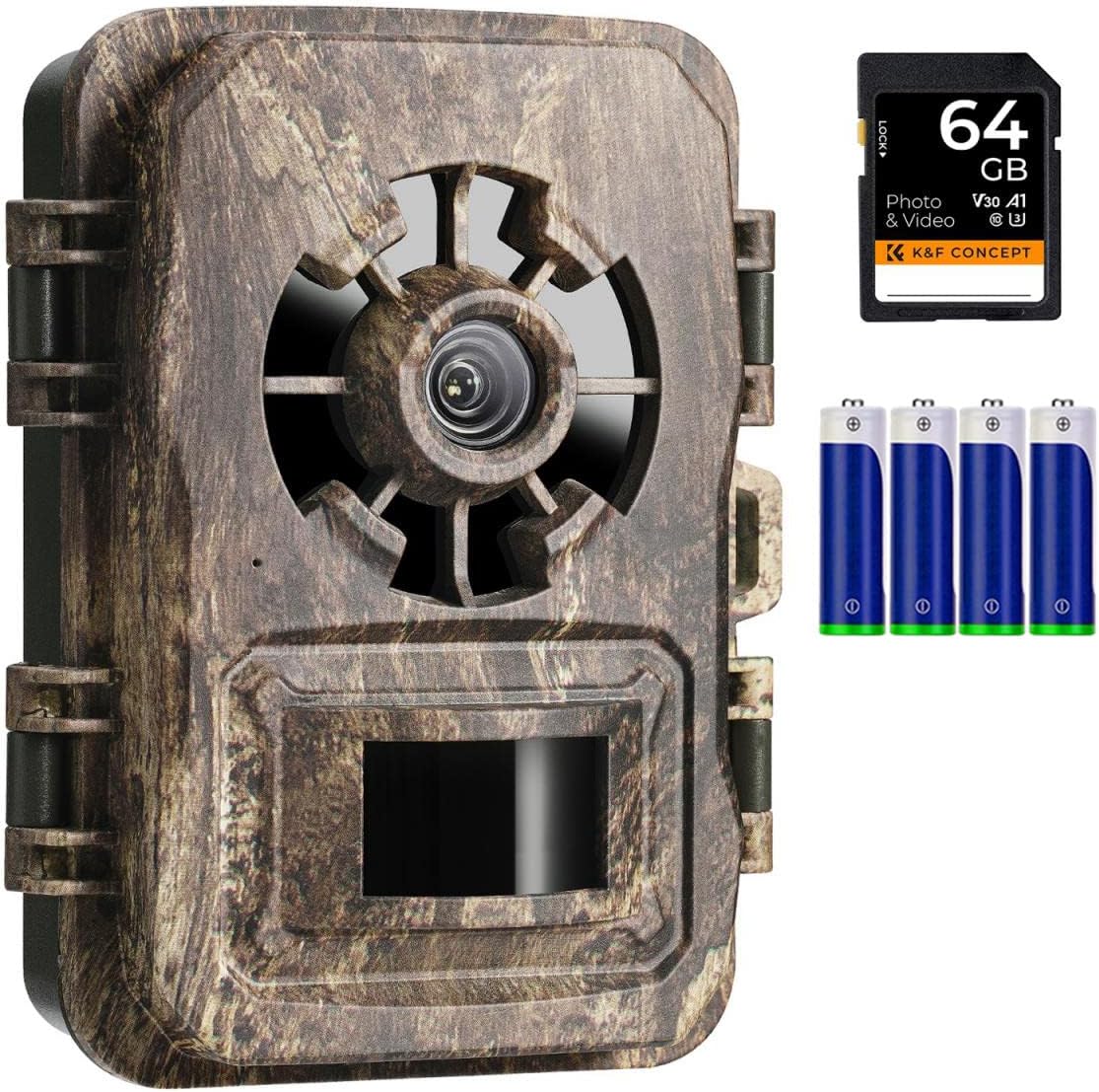 K&F Concept Trail Cameras 24MP 1296P, Game Camera with No Glow Night