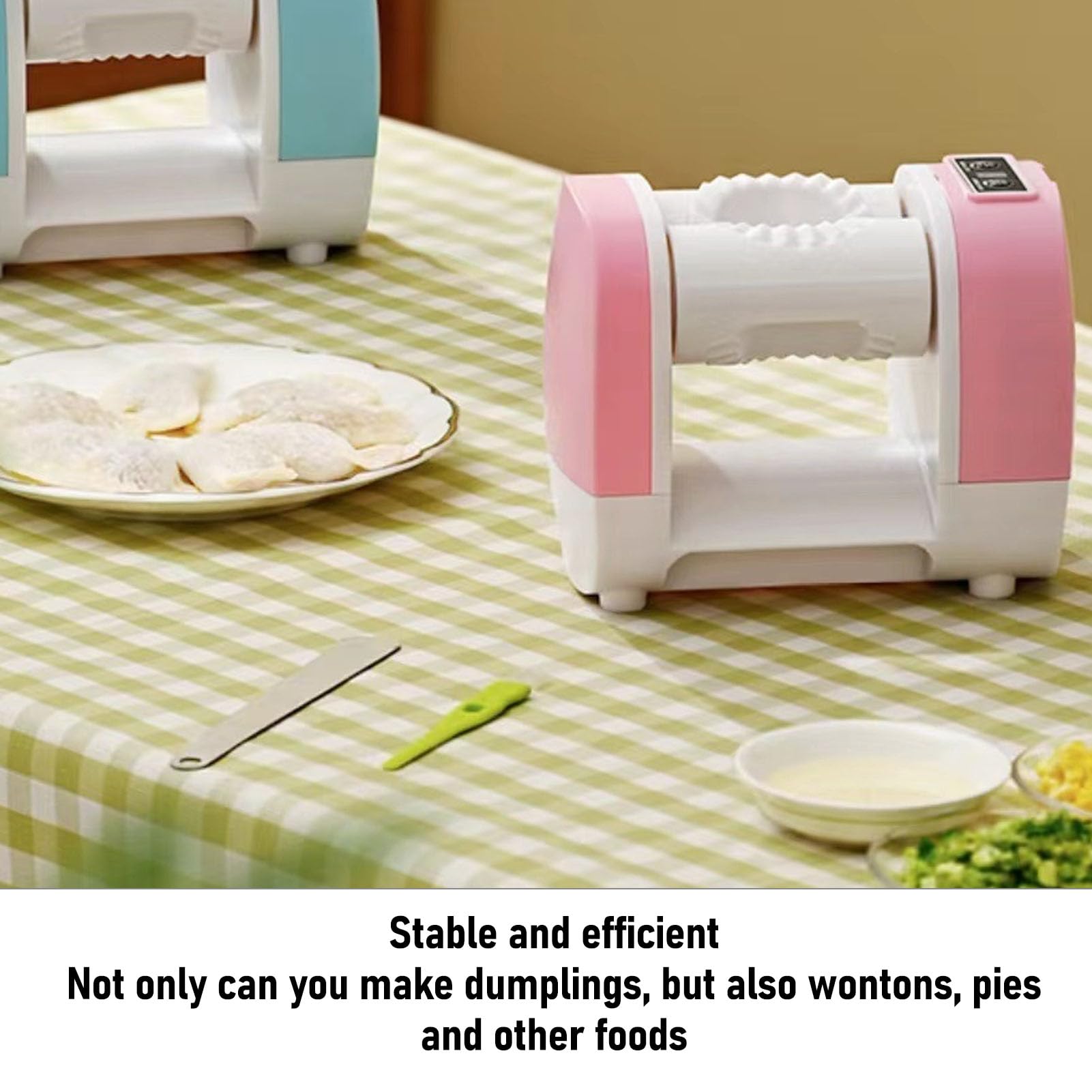 Electric Dumpling Maker Machine, Household Automatic Dumpling Maker Press, Adjustable & Easy to Operate Rapid Forming Dumpling for Kitchen Pastry Making