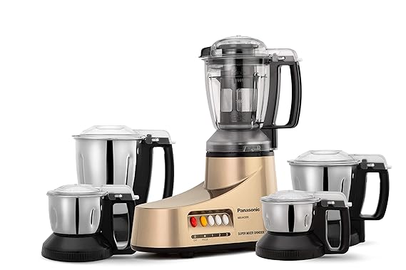 Panasonic AC MX-AC555 1000-Watt Mixer Grinder with 5 Jars (Bronze)
