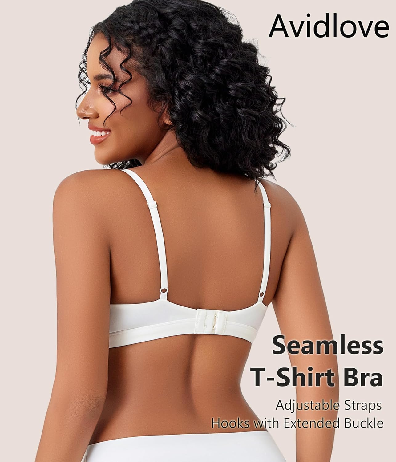 Avidlove Womens Wireless Triangle Bra Sexy Plunge Unpadded Bras Comfortable Mesh Lining Bralette Tshirt Everyday Bra - Image 5