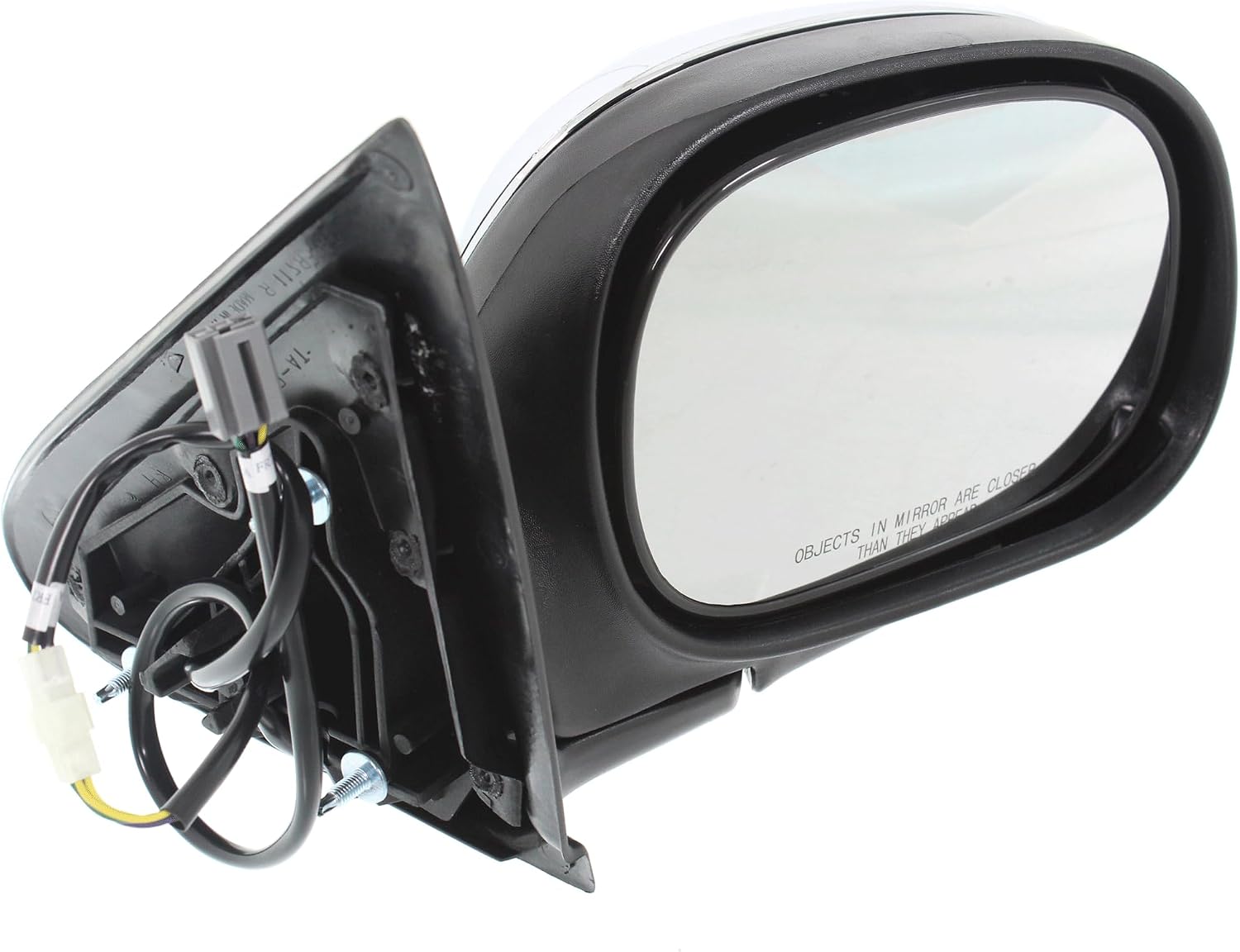 JC Whitney Passenger Side Power Non-Heated Mirror for Ford F-150 1998-2002 Chrome Extended & Standard Cab Only