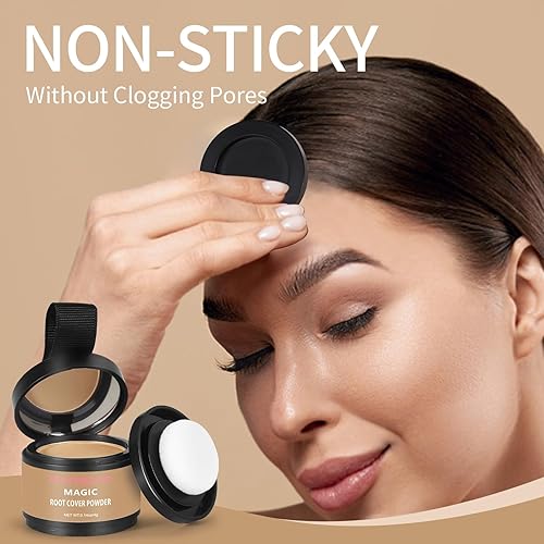 Miniatura 4 de Waverloo Magic Root Cover Up oculta al instante la frente alta y la pérdida de cabello, sudor y polvo impermeable para retoque de raíces para