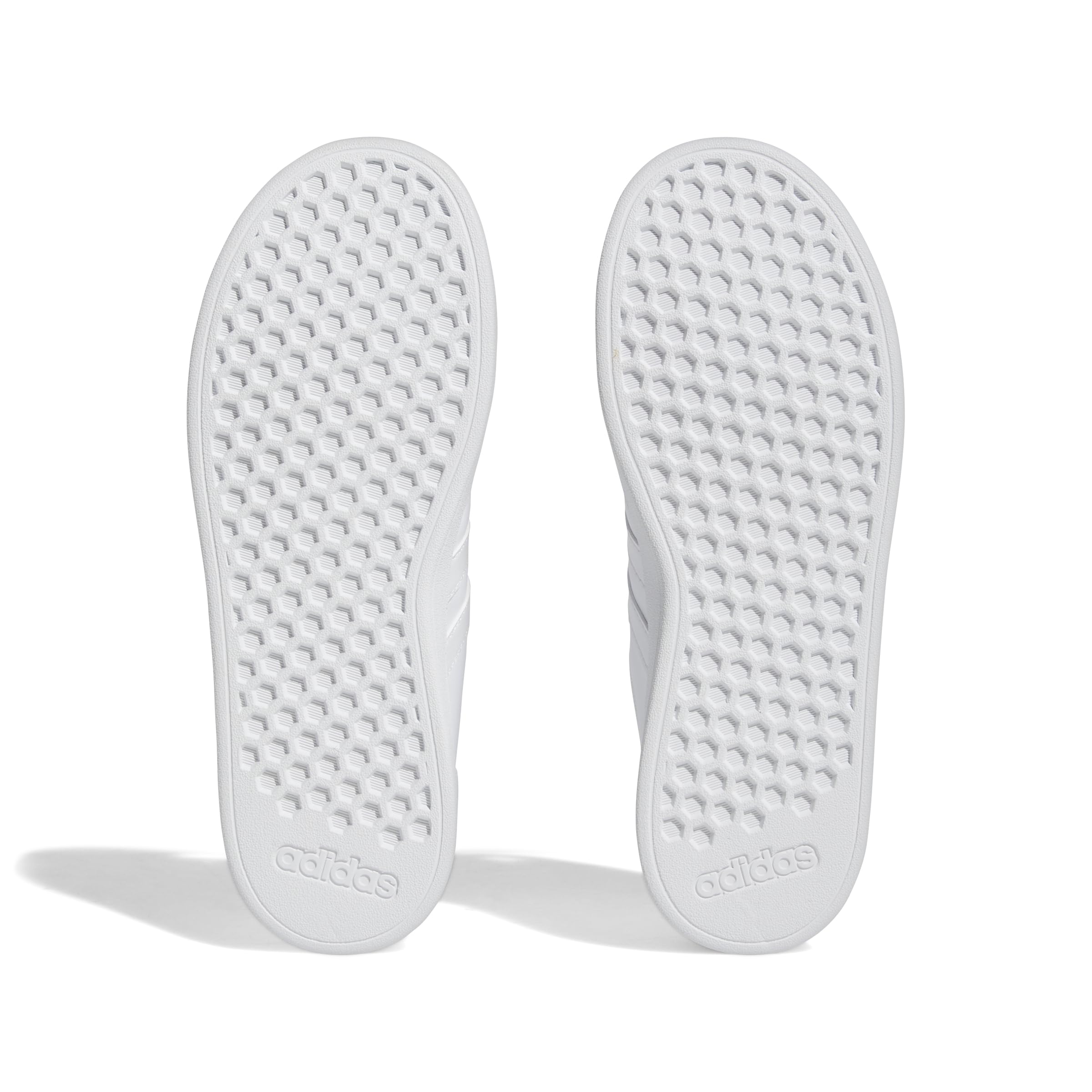 adidas Uniseks - dzieci Grand Court Elastic Lace and Strap, Sneakersy Ftwr White/Ftwr White/Grey One, 28 1/2 EU