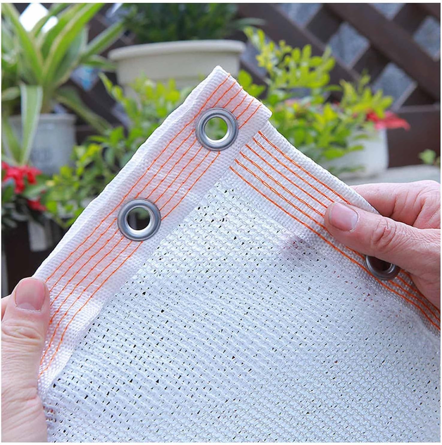 75% White Shade Cloth - Greenhouse Sun Shade Netting, Premium UV Blocking Breathable Fabric for Garden Greenhouse Carport Sun Protection(2.0x3.0 m/6.6x10 ft)