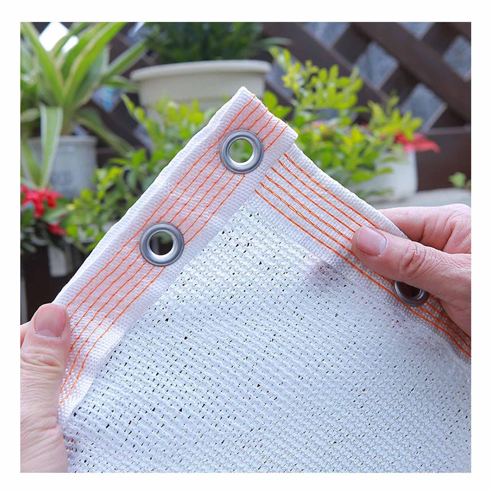 75% White Shade Cloth - Greenhouse Sun Shade Netting, Premium UV Blocking Breathable Fabric for Garden Greenhouse Carport Sun Protection 1x2.0m 2x3.0m 3x3.0m 3x4.0m(5.0x10.0 m/16.4x33 ft)