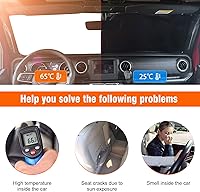 Vista 3 de Parasol para parabrisas compatible con Ford Bronco 2026 2025 2024 2023 2022 2021, protector de visera plegable que bloquea los rayos UV, parasol