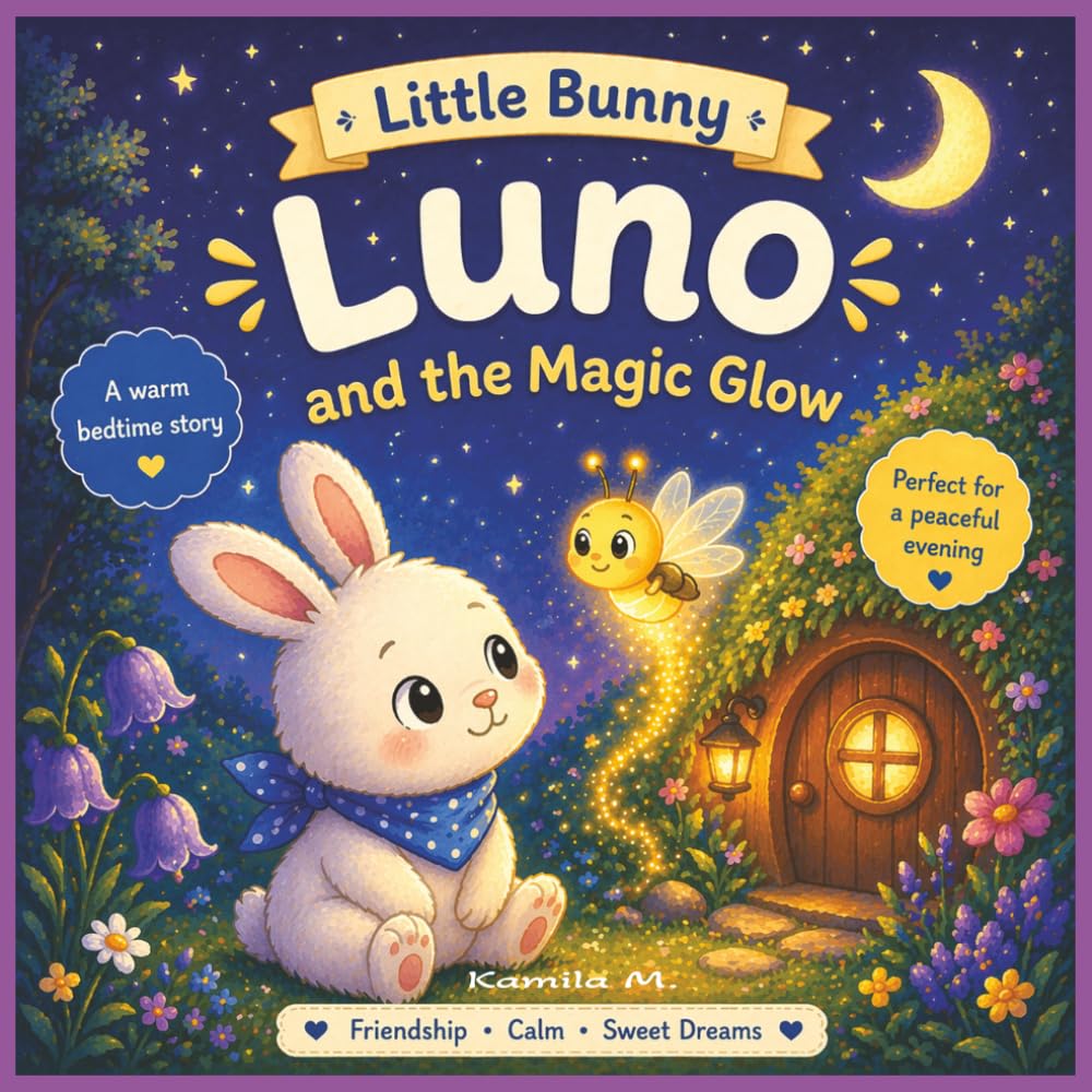 Little Bunny Luno and the Magic Glow: A Cozy Bedtime Story for Kids About Emotions, Calm and Falling Asleep Peacefully