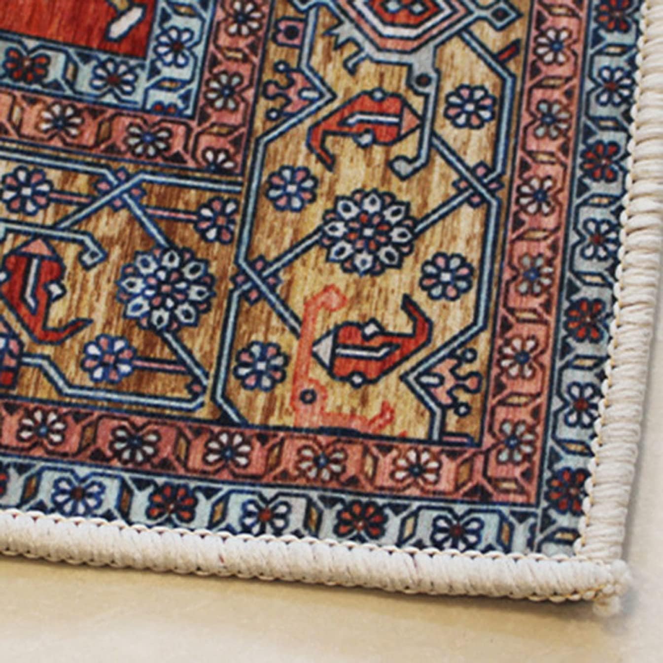 [YXSNG] ラグマット じゅうたん かわいい カーペット プレイマット シャギーラグ 滑り止め 100*200cm 洗濯可能カー