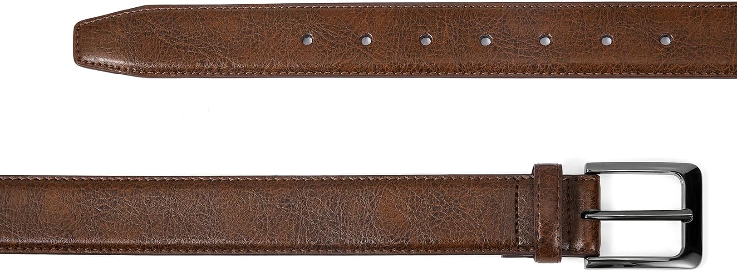 VATAN Men's Genuine Leather Dress Belts, Handmade Classic Every Day Leather Jeans Belt for Men Work Business Casual - Image 4