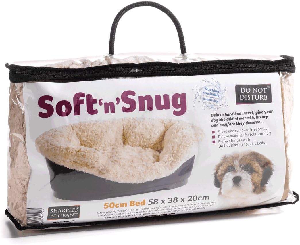 soft and snug dog bed insert