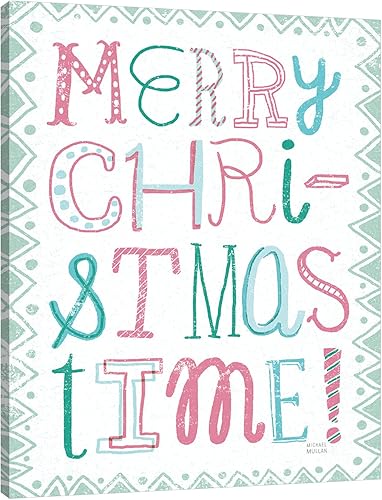 Jaxson Rea "Merry Christmastime Vintage Gallery Wrapped Canvas by Michael Mullan, 16" x 20"