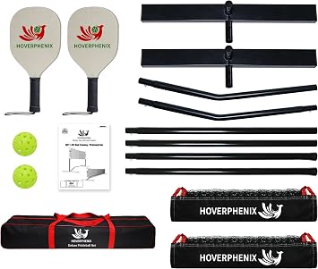 Small Pickleball Net Set - 4FT/10FT Dink Rebounder Net with Paddle Set of 2