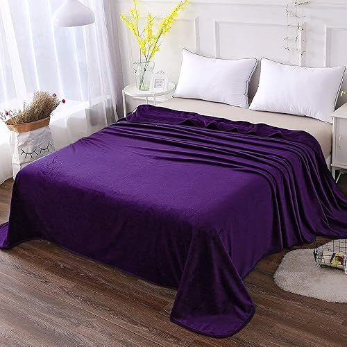 Miniatura 2 de Hozy - Cobija de forro polar para cama de 330GSM, suave, tela cepillada, muy cálida, para el sofá