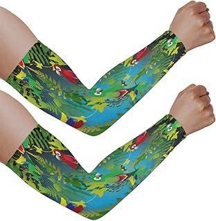 Mangas de braço com proteção solar UV para homens e mulheres, mangas coloridas para pica-pau protegem os braços, mangas esportivas, proteção solar, mangas de braço, proteção UV, Pica-pau