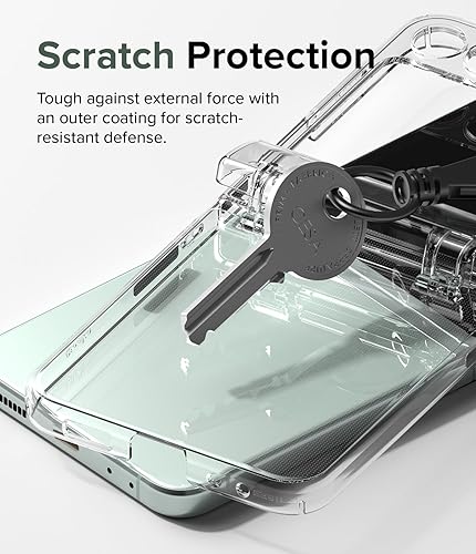 Miniatura 4 de Ringke Bisagra delgada protección completa de bisagra Compatible con Samsung Galaxy Z Flip 5, funda protectora sólida transparente