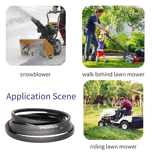 Miniatura 3 de 592951801 - Cinturón en V para cortacésped, cubierta de 54 pulgadas, 1/2 x 152 pulgadas, repuesto para Husqvarna Z254F 967680901 967681001 967844901