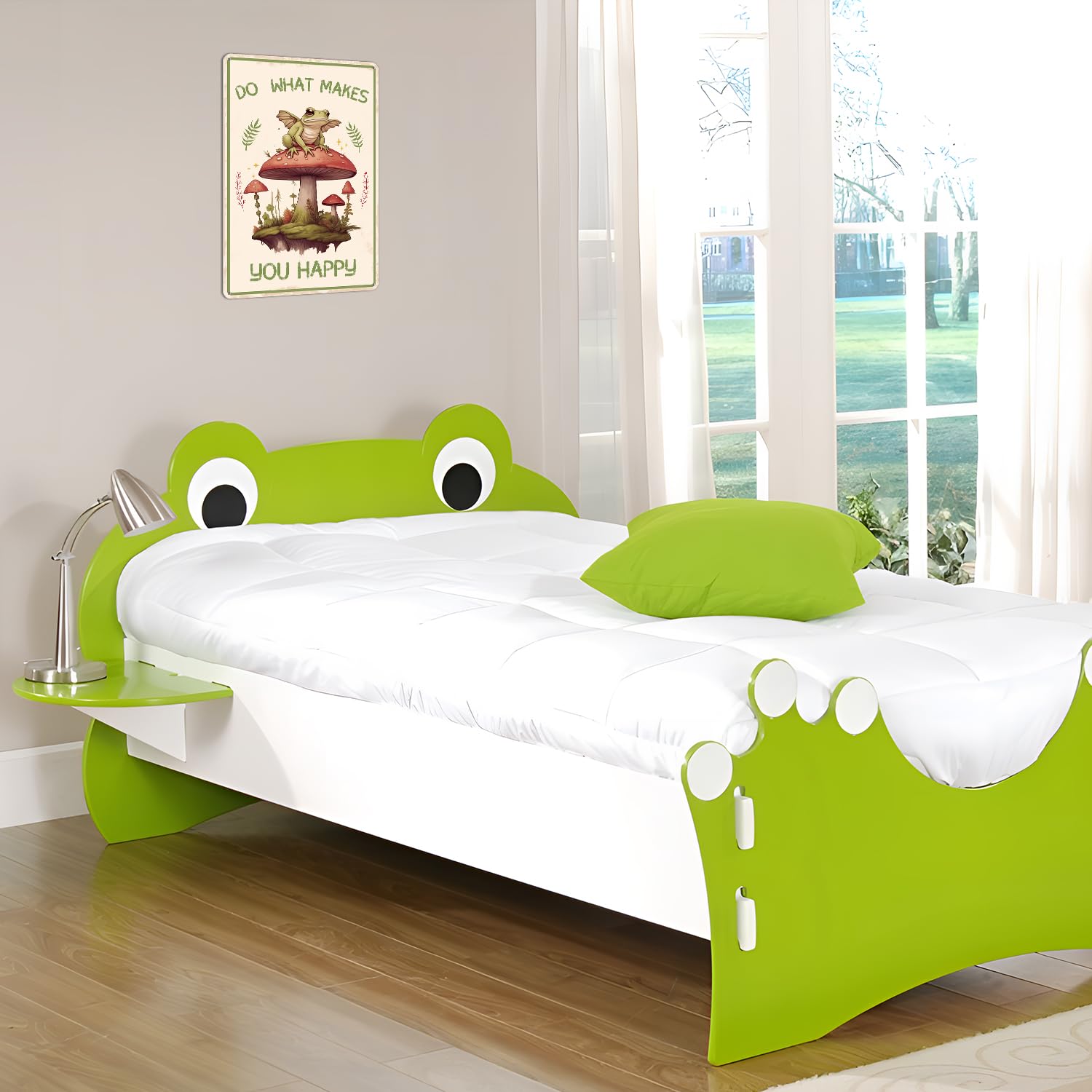 Cartello Divertente In Metallo Con Rana – 20,3 X 30,5 Cm – Scritta 'Get Off My Property' – Decorazione Per Giardino E Interni