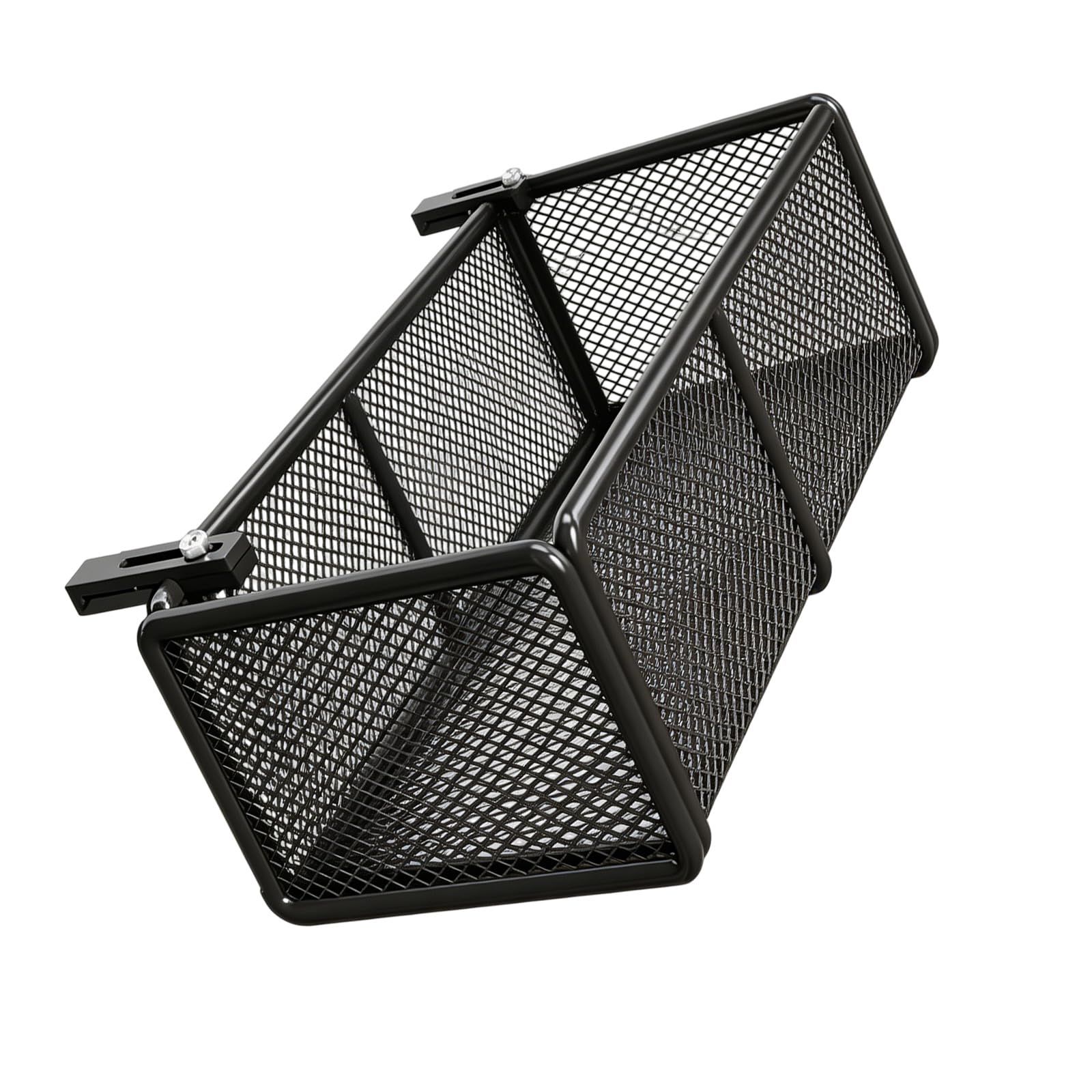 PANGBOER Compact Hanging Metal Plant Holder for Balcony Railings with Adjustable Width Indoor Outdoor Use Vertical Gardening Rack