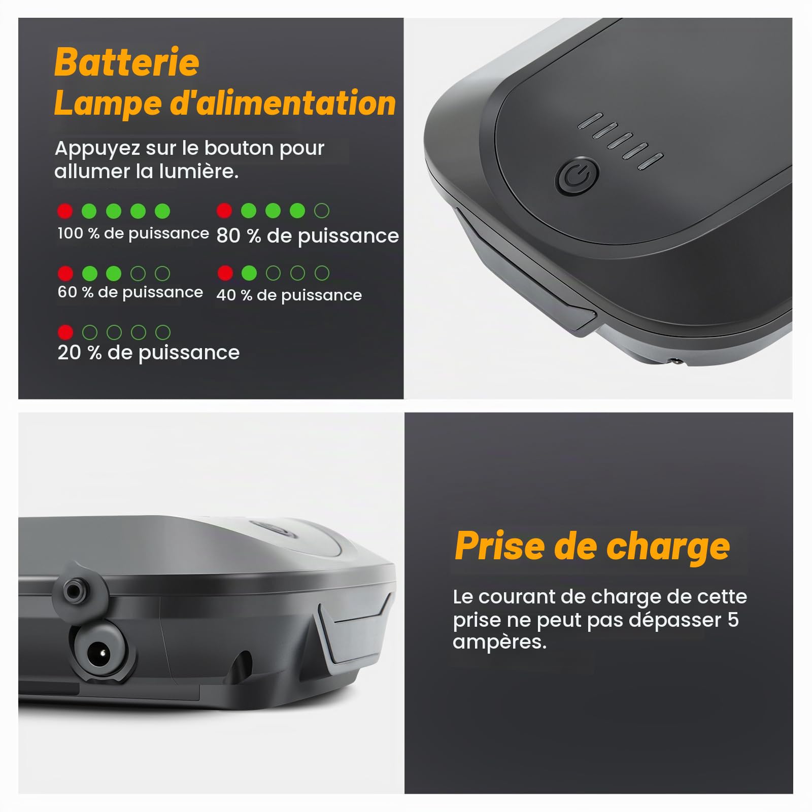 SEASON YJ145 Ebike Batterie Porte-Bagages 36V 12,8Ah /36V 14Ah - sans Chargeur ni Support pour Vélo électrique Telefunken, Zündapp, Chrisson