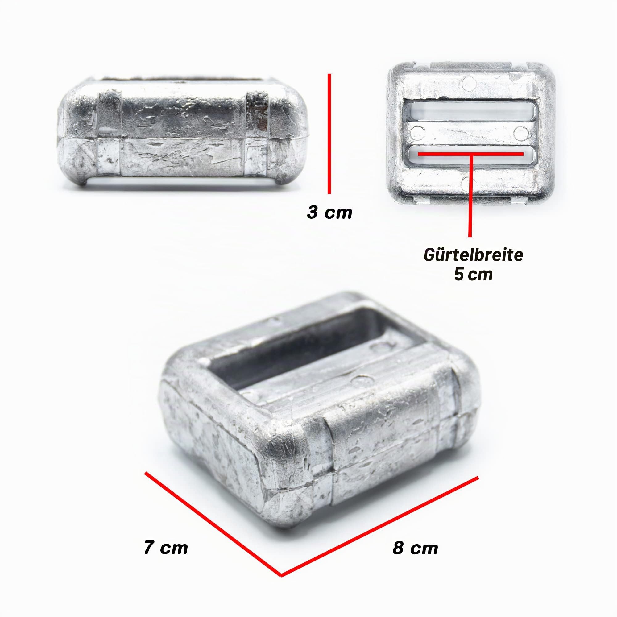 NAMAKA® Tauchblei Sub für Tauchgänge von 1 kg - 1 bis 6 Stück in einer Packung.