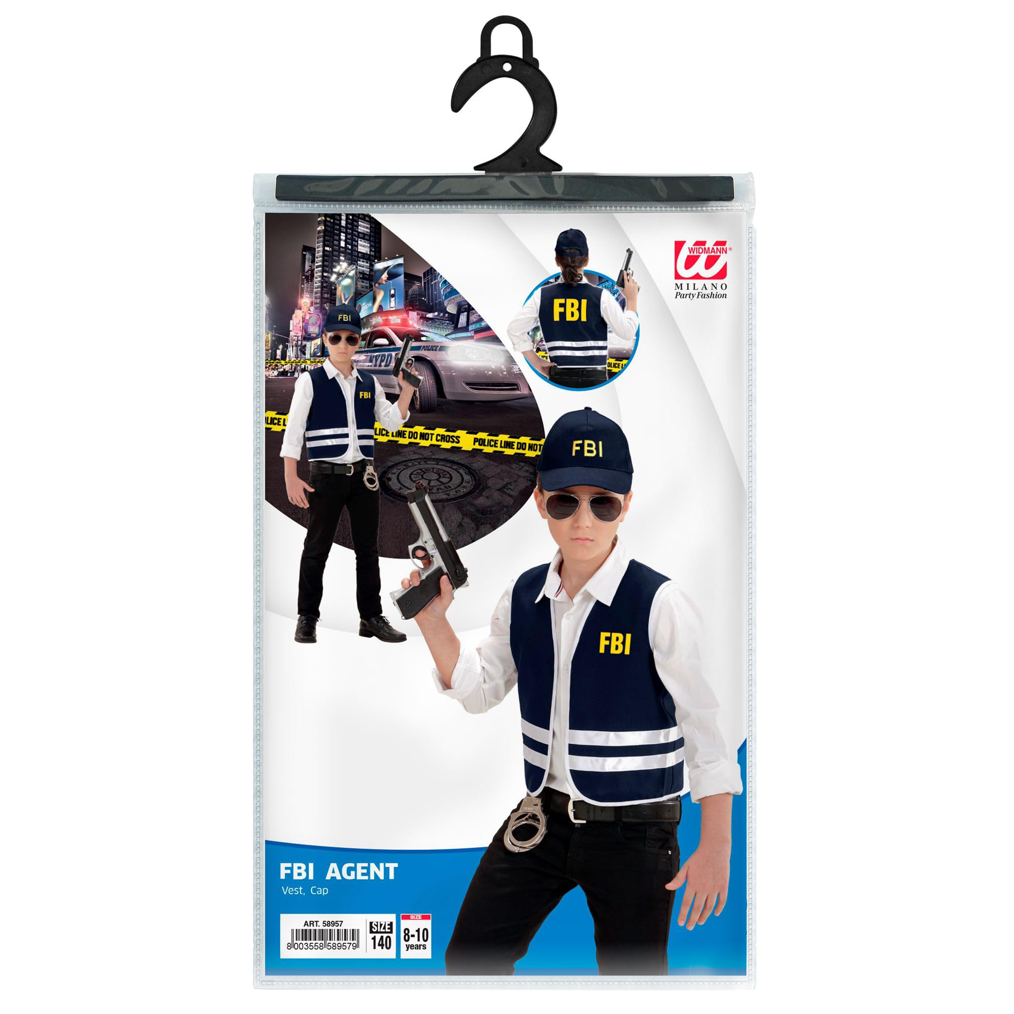 Widmann Milano Party Fashion FBI agent kostuum overall sexy uniform politieagentenkostuum