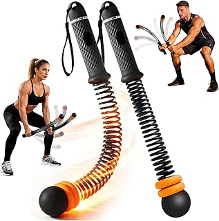 Upgraded Ropeless Battle Ropes, Weighted Cordless Workout Equipment for Home Gym, Portable Full Body HIIT Cardio & Arm Strength Training, Low-Impact Fitness Exercise Heavy Gear for Men & Women