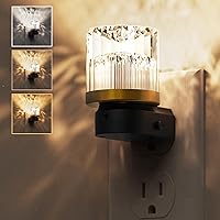 Vista 20 de L LOHAS LED Luz nocturna, paquete de 2 luces nocturnas de burbujas de 3000 K enchufables a la pared, luces nocturnas acrílicas con sensor de luz