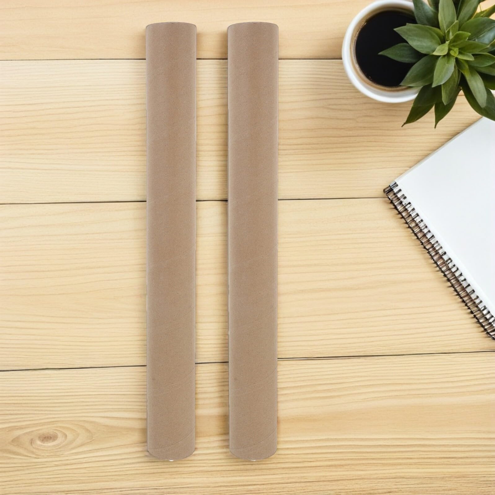 STOBAZA 10pièces Lot de Tubes Cylindriques Carton pour Expédition Affiches Estampes Cartes et Plans Robustes et Réutilisables