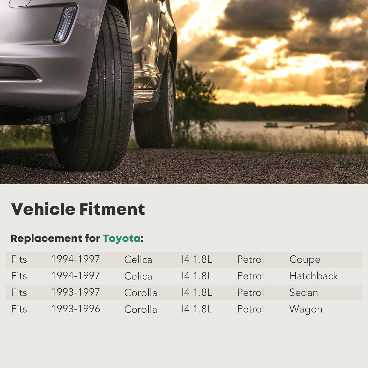 YHTAUTO Lower Engine Oil Pan with Drain Plug Replacement for Toyota Corolla 1993-1997, Celica 1994-1997 l4 1.8L