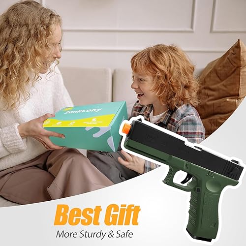 Miniatura 6 de Zanktony Pistola de juguete de bala suave  Blaster con expulsión de conchas  Caja de regalo resistente e ideal para regalo de cumpleaños de Navidad,