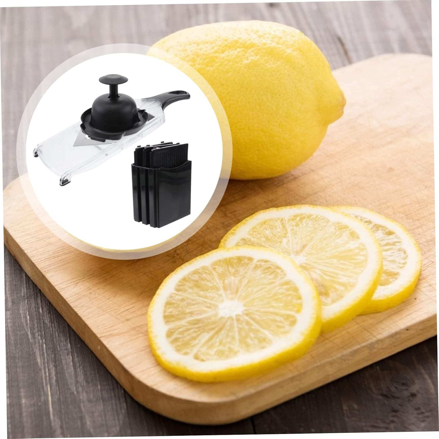HEALLILY Effortless Lemon Slicing v Slicer Fruit Chopper Vegetable Cutter Easy to Clean Store