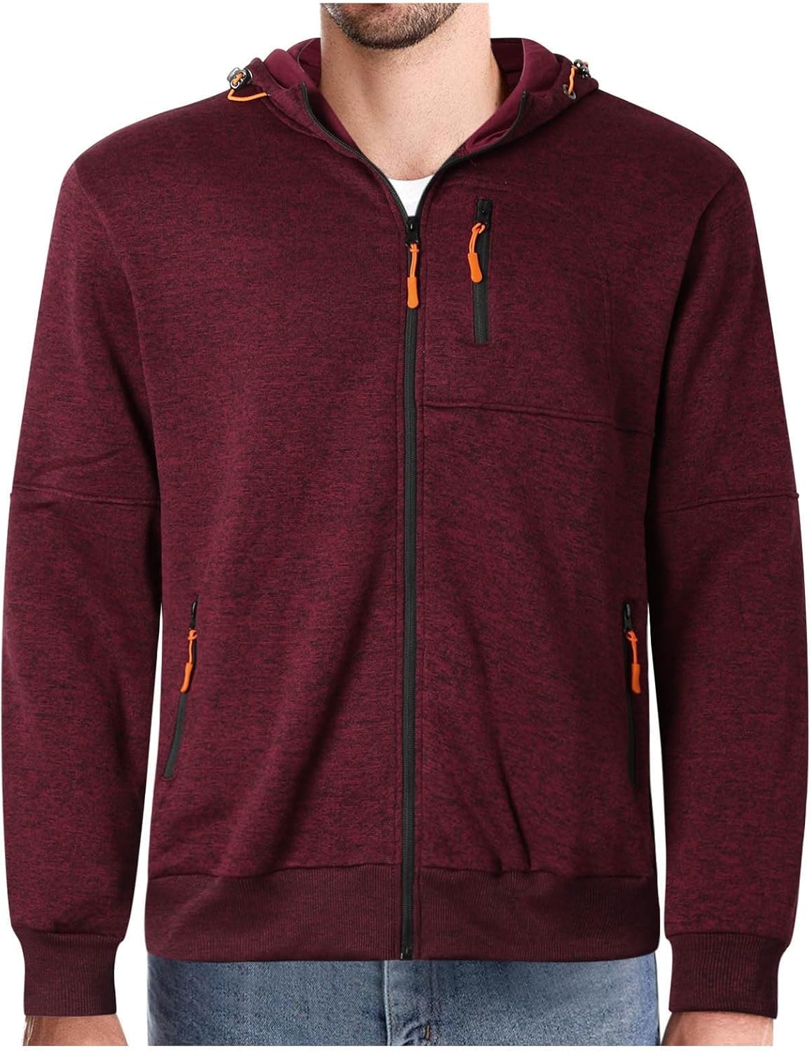 MODSGUE Kapuzenpullover Herren - Reißverschluss Hoodie Basic