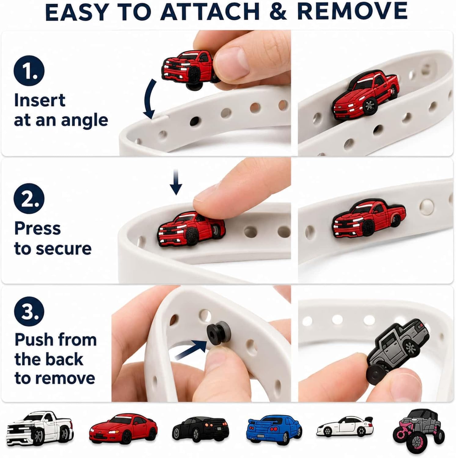 20 Pcs Car Shoe Charms,PVC Truck Sports Car Vehicle Charms for Clog Shoes,DIY Sandals,Cartoon Automotive Shoe Decorations,Car Gifts