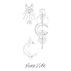 Pura Vida Cosmic Temporary Tattoo Set - Instructions Included - Pack of 3