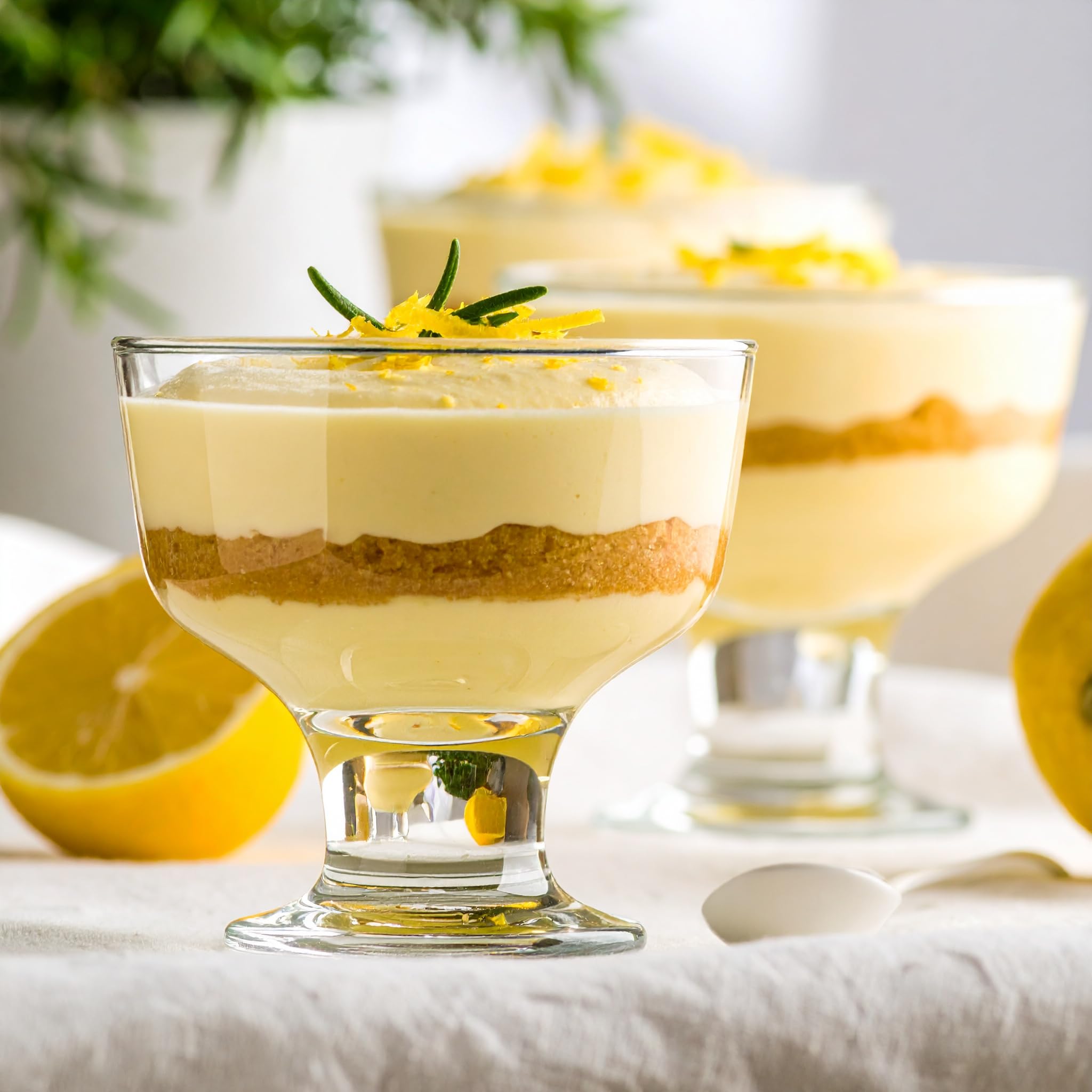 Glasmark KROSNO Eisgläser Set 6 Stück - 300 Ml Dessertschalen Transparent